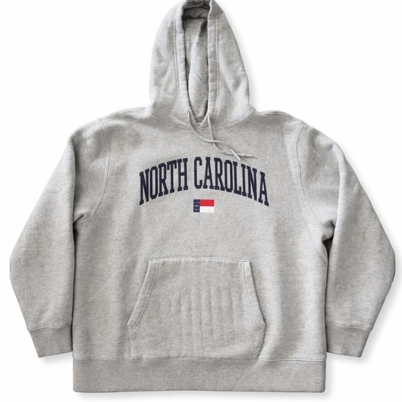 North Carolina Other - North Carolina Hoodie XXL Gray Collegiate Graphic Pullover Sweatshirt